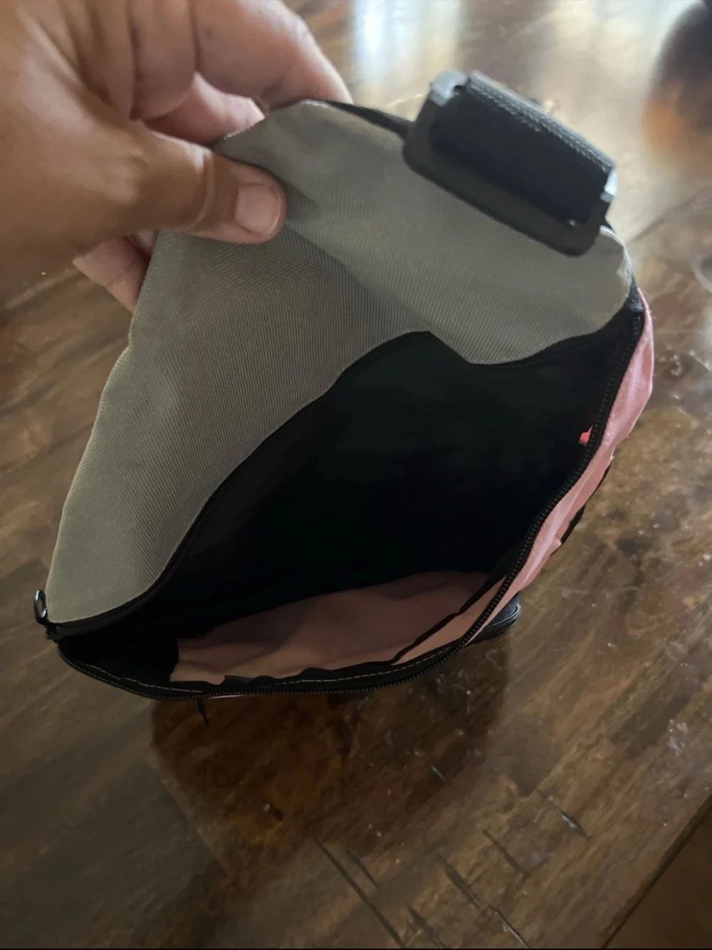 Target Pink and Black Sling Backpack with Bullseye Logo